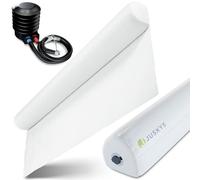 Juskys Barriera di sicurezza gonfiabile Louana 180 cm - Gonfiaggio rapido, adatta a tutti i letti, ideale per viaggi - Valvola di sicurezza, pompa inclusa, rivestimento in tessuto