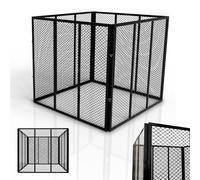 Juskys compostiera in metallo 800 L, acciaio zincato e verniciato a polvere, resistente alle intemperie, ventilazione tramite griglia, compostaggio rapido - nero