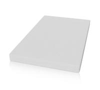 Juskys Materasso 120x200 cm in schiuma fredda, traspirante e antibatterico, altezza 16 cm, grado rigidità H3, rivestimento sfoderabile e lavabile per letto singolo