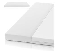 Juskys Materasso Bambini 80x160 cm in schiuma fredda, traspirante e antibatterico, altezza 10 cm, grado rigidità H2, rivestimento sfoderabile e lavabile per letto singolo