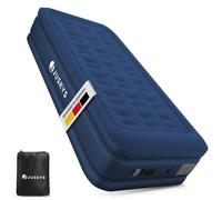 Juskys materasso gonfiabile Sapri M, colore blu - Letto singolo ad aria automatico e autogonfiante - Come letto per ospiti o per campeggio - Pompa integrata