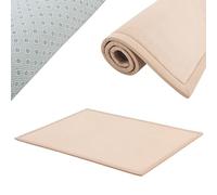 Juskys tappeto morbido e antiscivolo da 180x120 cm per gattonare, ideale per bambino, neonato, yoga - Beige