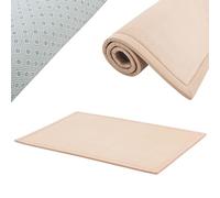 Juskys tappeto morbido e antiscivolo da 200x150 cm per gattonare, ideale per bambino, neonato, yoga - Beige