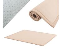 Juskys tappeto morbido e antiscivolo da 220x180 cm per gattonare, ideale per bambino, neonato, yoga - Beige