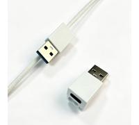 JuSoFU Adattatore da USB C a USB, confezione da 2, adattatore USB 3.0 femmina a Thunderbolt 4/3, compatibile con iPhone, iPad, MacBook, Galaxy Notebook e altri dispositivi di tipo C, grigio