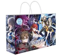 JUSONGKWCP 18 Hon Kai Star Rail Borsa Fortunata | Anime Figure Acrylic Stand, Adesivi, Braccialetto, Poster, Badge, Segnalibro | Hon Kai Star Rail Merch Box Set