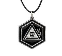 JUSONGKWCP Murders Drones Collana con ciondolo a forma di Drones Uzi Cyn J Cosplay Necklace Accessories Murders Drones Logo