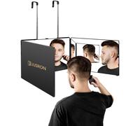 JUSRON Specchio Trucco a 3 Vie, Portatile Specchio a 360 Gradi Capelli, Specchio