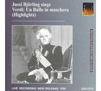 Jussi Bjorling Sings: Un Ballo in Maschera (Herbert) (CD) Album