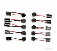 jussming Altoparlanti interni per scheda madre PC, confezione da 10 - Mini Buzzer per case del computer, allarme codice biOS, facile plug and play, fili rossi e neri