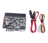 jussming Scheda convertitore bidirezionale IDE a SATA, adattatore da 5,2 x 4,6 cm per dischi rigidi da 2,5" e 3,5", aggiornamento plug-and-play per il recupero dati del PC e sistemi legacy