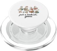 Just a Bookish Goose Cute Reading Aesthetic PopSockets PopGrip per MagSafe