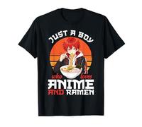 Just A Boy Who Loves Anime E Ramen Giapponese Noodle Bowl Maglietta