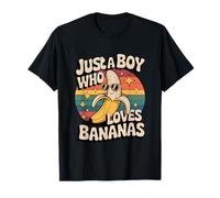 Just a Boy Who Loves Bananas Banana Teen Boys Toddler Kid Maglietta