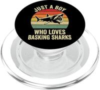 Just A Boy Who Loves Basking Sharks PopSockets PopGrip per MagSafe