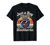 Just a Boy Who Loves Blackberries Blackberry Fruit Boys KDS Maglietta