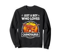 Just A Boy Who Loves Carnotaurus Funny Dinosaur Prehistoric Felpa