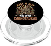 Just A Boy Who Loves Carnotaurus Paleontologia PopSockets PopGrip per MagSafe