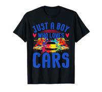 Just a Boy Who Loves Cars - Cool Sleek Sports Car Appassionato Maglietta