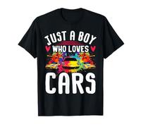 Just a Boy Who Loves Cars - Cool Sleek Sports Car Appassionato Maglietta