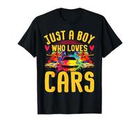 Just a Boy Who Loves Cars - Cool Sleek Sports Car Appassionato Maglietta