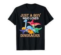 Just a Boy Who Loves Dinosaurs Schoolboys And Paleontologist Maglietta