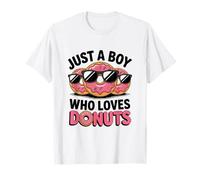 Just a Boy Who Loves Donuts Donut Teen Boys Toddler Kid Maglietta