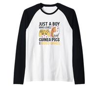Just A Boy Who Loves Guinea Pigs And Video Games Maglia con Maniche Raglan