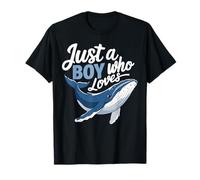 Just A Boy Who Loves Humpback Whales as Whale Watching Ocean Maglietta