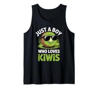 Just a Boy Who Loves Kiwis Kiwi Fruit Lover Teen Boy Kid Men Canotta
