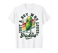 Just a Boy Who Loves Pickles Pickle Teen Boys Toddler Kid Maglietta
