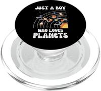 Just A Boy Who Loves Planets Space Galaxy Boys Bambino PopSockets PopGrip per MagSafe