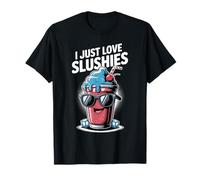 Just a Boy Who Loves Slushies Cool Fun Summer Slushy Drink Maglietta
