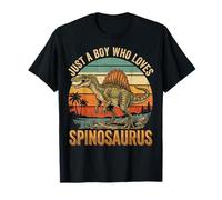 Just A Boy Who Loves Spinosaurus Maglietta