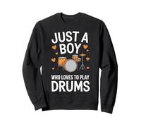 Just a Boy Who Loves to Play Drums Felpa