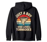 Just A Boy Who Loves Tornadoes Felpa con Cappuccio