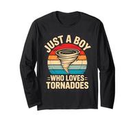 Just A Boy Who Loves Tornadoes Maglia a Manica