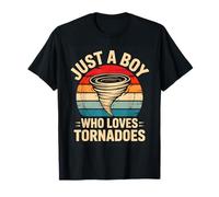 Just A Boy Who Loves Tornadoes Maglietta
