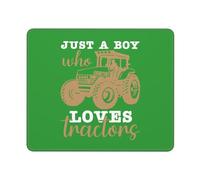 Just A Boy Who Loves Tractors Tractor Pulling Mousepad Portatile Tappetino Scrivania Comodo Tappetino per Mouse per Gaming Laptop Lavoro 25X30Cm