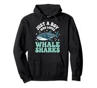 Just A Boy Who Loves Whale Sharks Felpa con Cappuccio