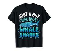 Just A Boy Who Loves Whale Sharks Maglietta