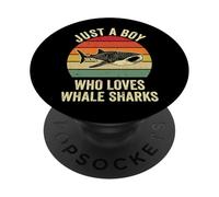 Just A Boy Who Loves Whale Sharks PopSockets PopGrip Adesivo