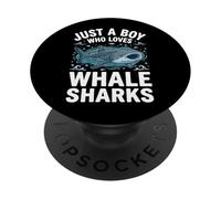 Just A Boy Who Loves Whale Sharks PopSockets PopGrip Adesivo