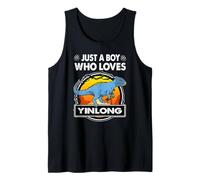 Just A Boy Who Loves Yinlong Funny Dinosaur Prehistoric Canotta