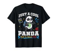 Just A Cool Panda Back To School 2026 Studente Learning Fun Maglietta