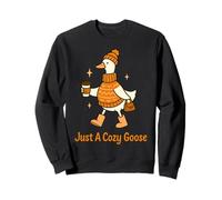 Just A Cozy Goose Autunno Autunno Zucca Spice Latte Caffè Felpa