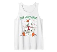 Just a Cozy Goose, Divertente Natale per Uomini, Donne, Bambini, Natale Canotta