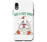 Just a Cozy Goose, divertente Natale per uomini, donne, bambini, Natale Custodia per iPhone XR
