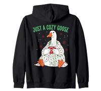 Just a Cozy Goose, Divertente Natale per Uomini, Donne, Bambini, Natale Felpa con Cappuccio