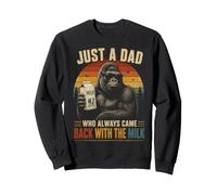 Just A Dad Who Always Came Back Camicia Gorilla Felpa